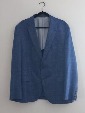 JACK VICTOR LORO PIANA Summertime blue blazer